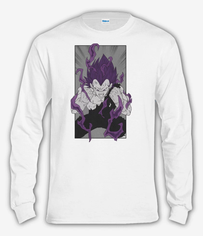 Polera manga larga Blanco de Vegeta Ultraego