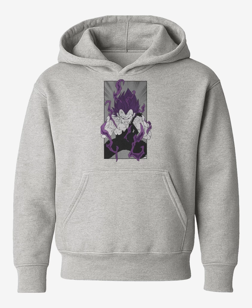 Poleron de niño Gris Melange de Vegeta Ultraego