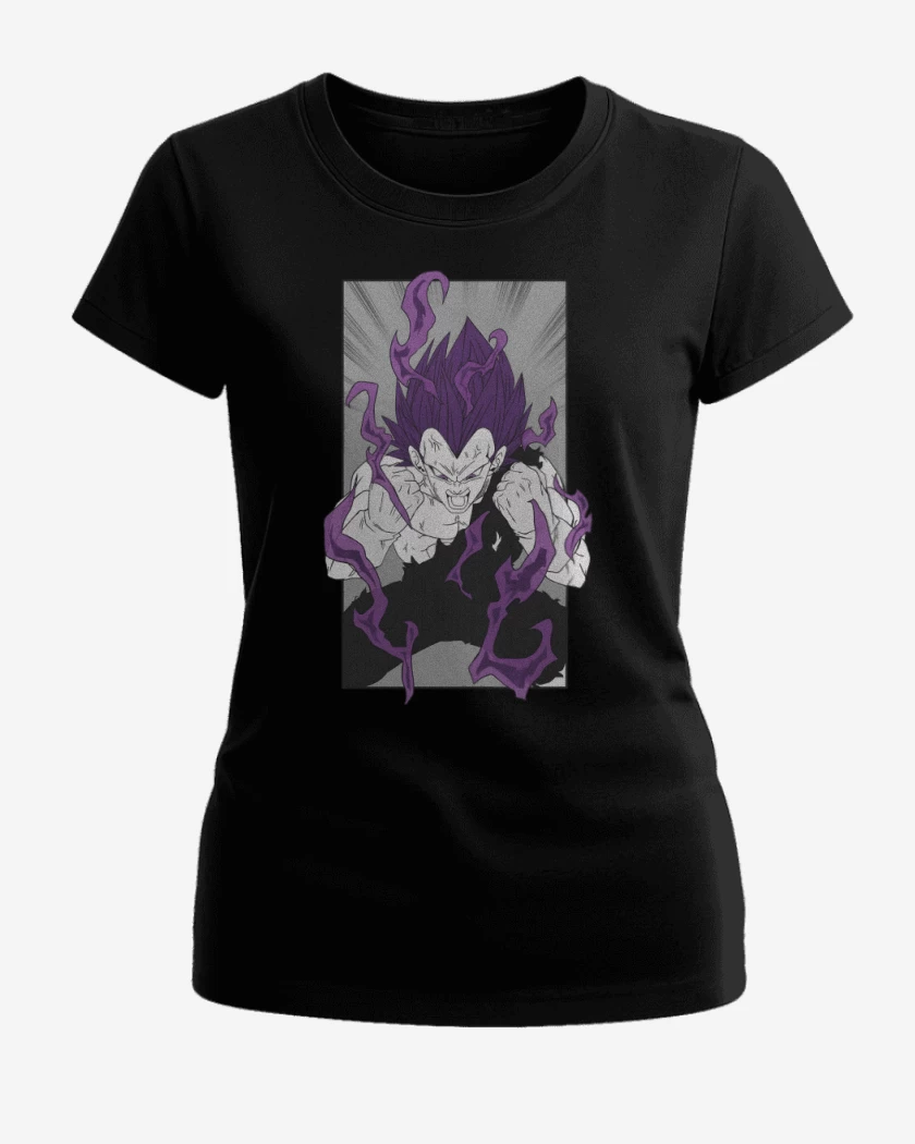 Polera de Mujer Negro de Vegeta Ultraego