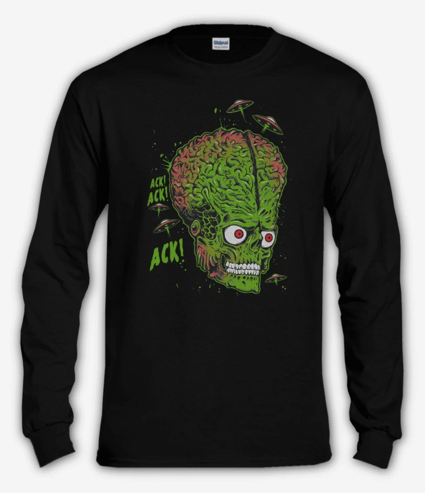 Polera manga larga Negro de Ack Ack Ack