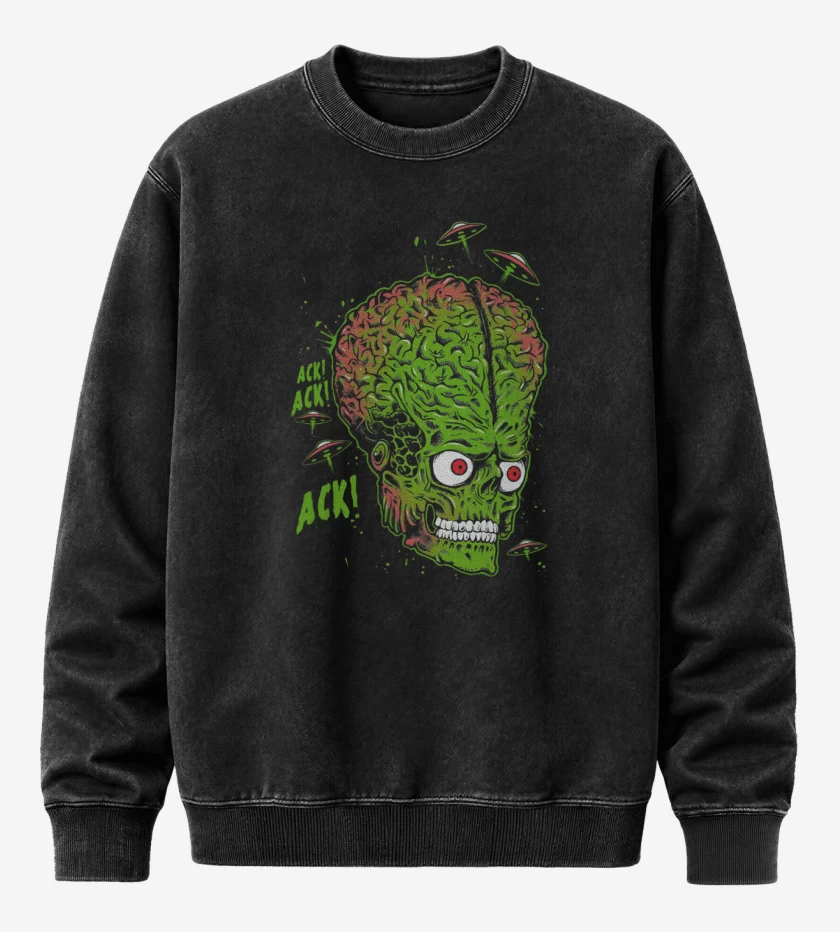Poleron Polo Acid Wash Negro de Ack Ack Ack