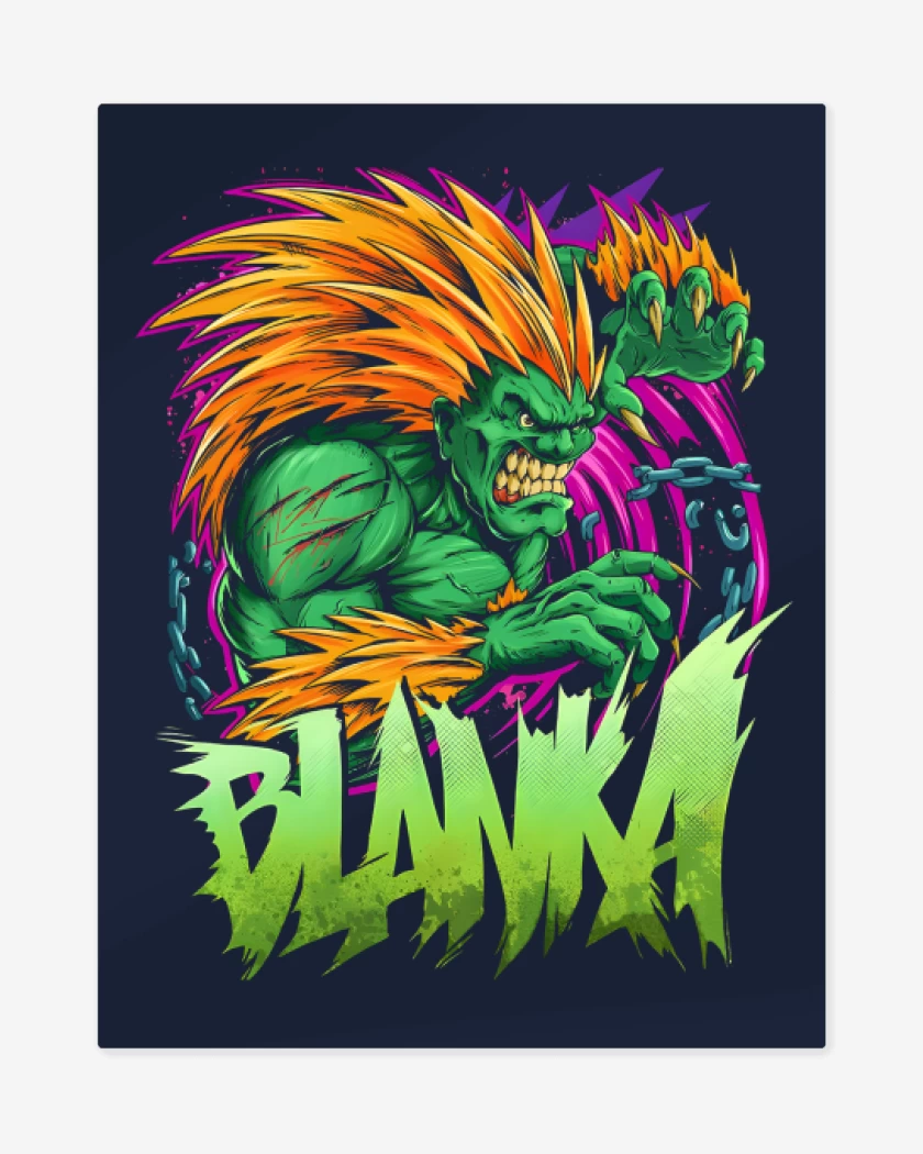 Print metalico Azul Marino de Blanka