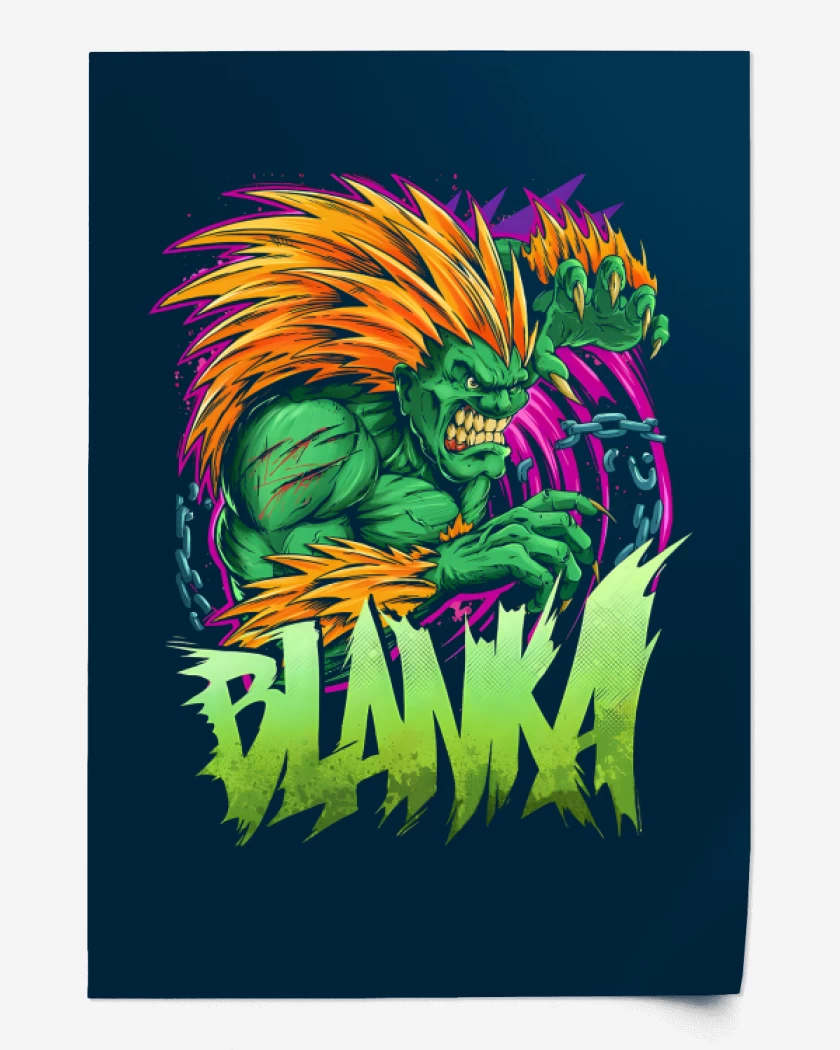 Print Azul Marino de Blanka