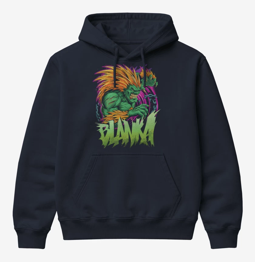 Poleron Canguro básico Azul Marino de Blanka