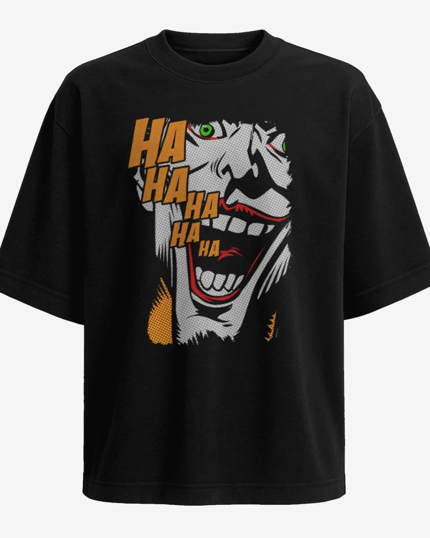 Polera Oversize Negro de Ha Ha Ha
