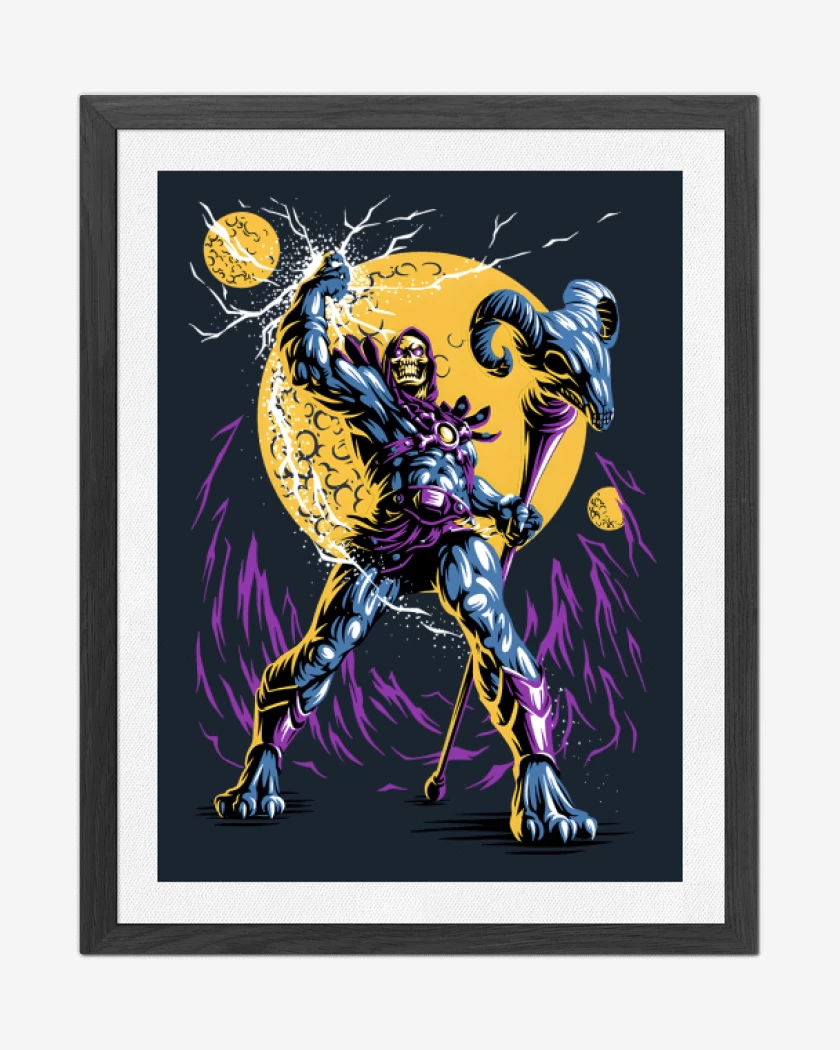Cuadro decorativo Azul Marino de Skeletor 2