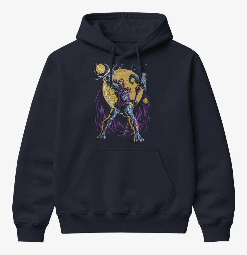 Poleron Canguro básico Azul Marino de Skeletor 2