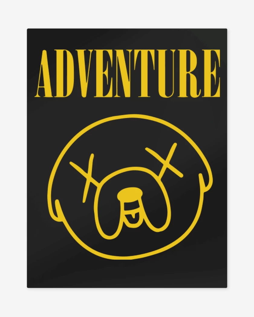 Print metalico Negro de Adventure