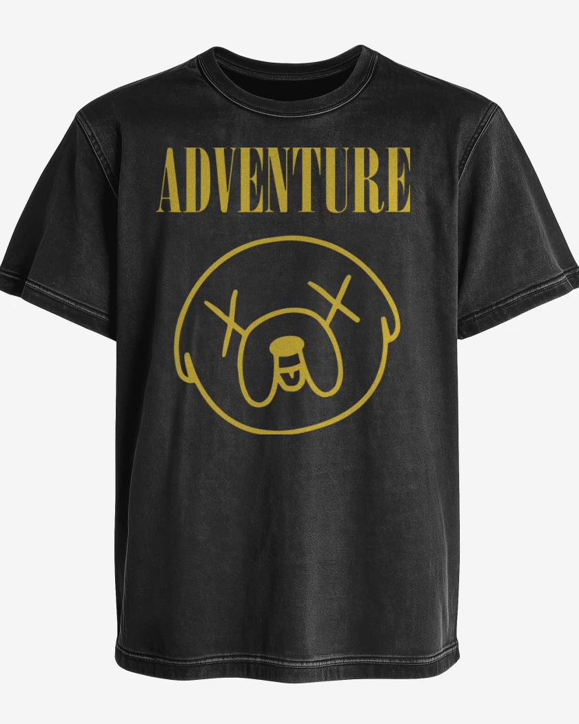 Polera desgastada Negro de Adventure