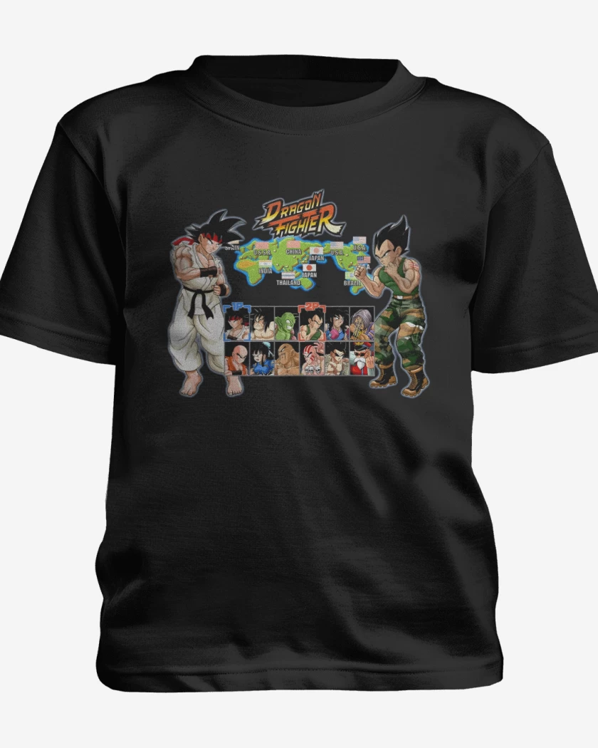 Polera de niño Negro de Dragon Fighter 