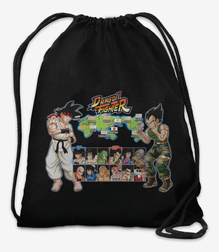Mochila Negro de Dragon Fighter 