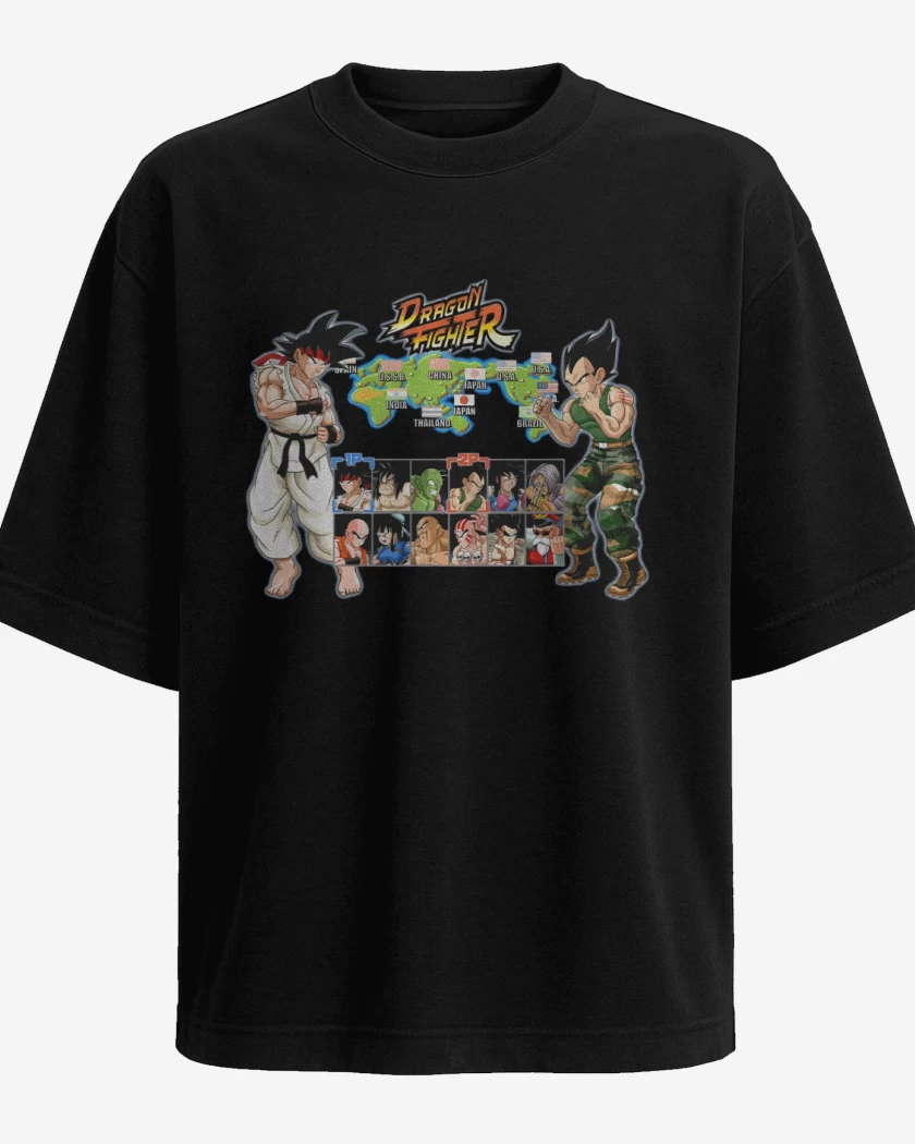Polera Oversize Dragon Fighter 