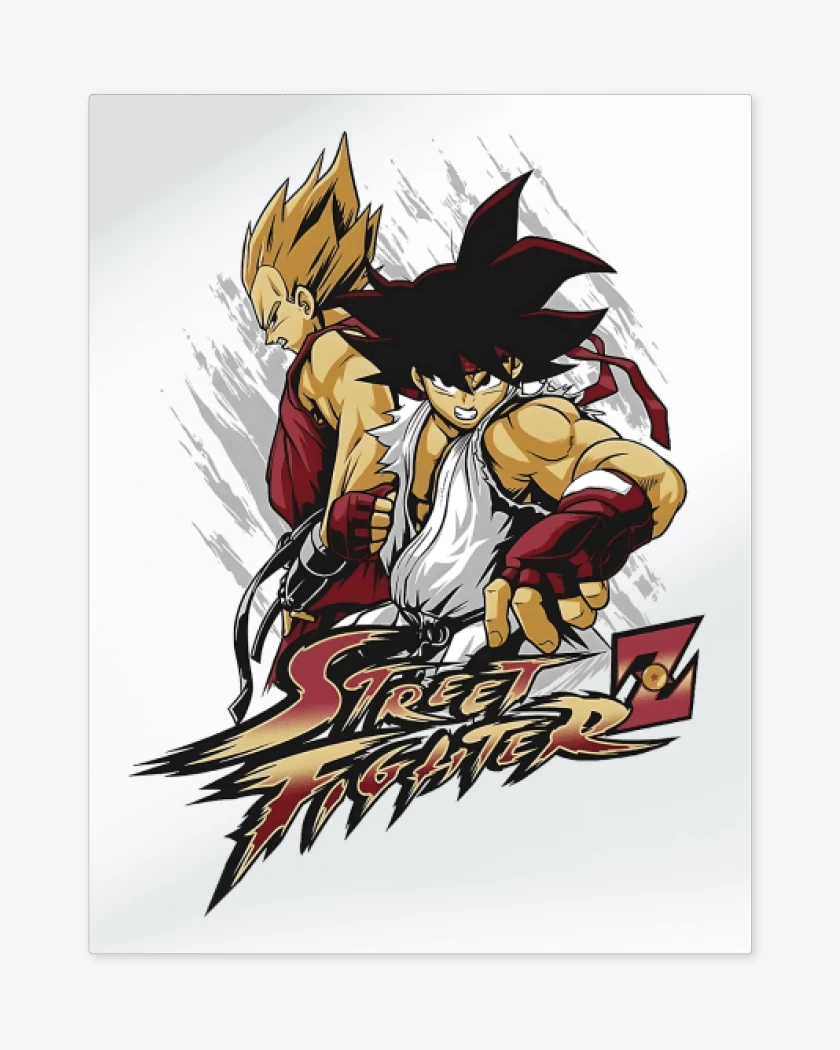 Print metalico Blanco de Street Fighter Z