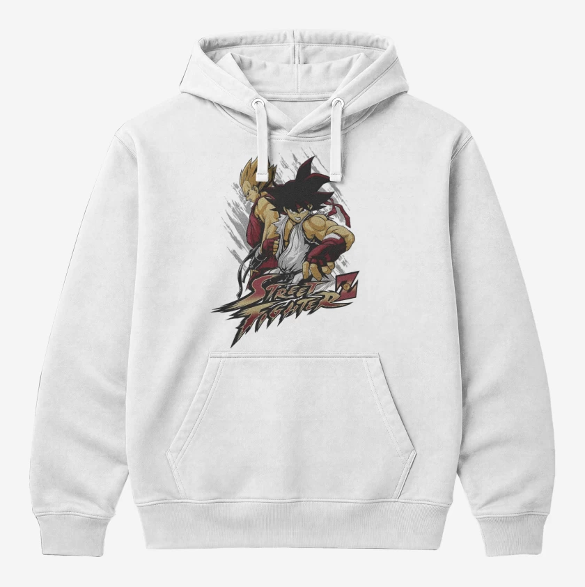 Polerón Canguro Blanco de Street Fighter Z