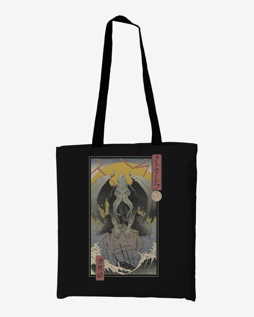 Totebag Cthulhu Ukiyo-e