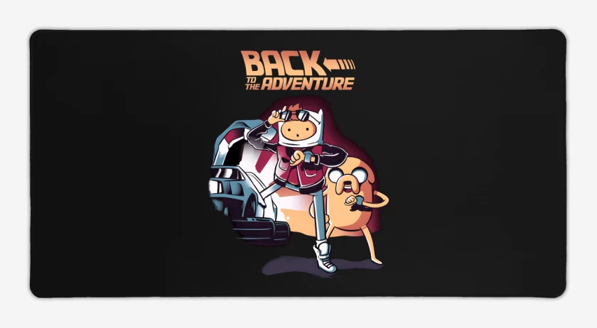 Mouse pad Gamer Negro de Volver a la Aventura 2