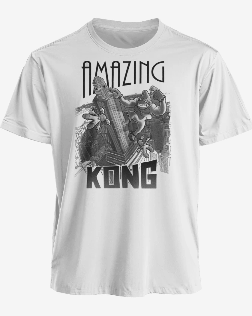 Polera premium Blanco de Amzing Kong