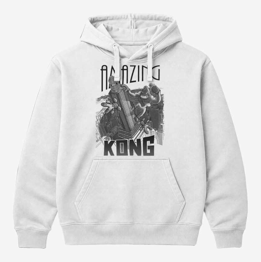 Polerón Canguro Blanco de Amzing Kong