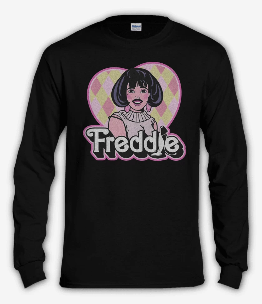 Polera manga larga Negro de Freddie 