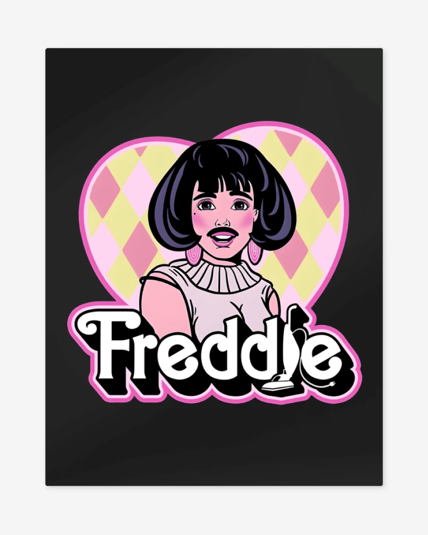 Print metalico Negro de Freddie 