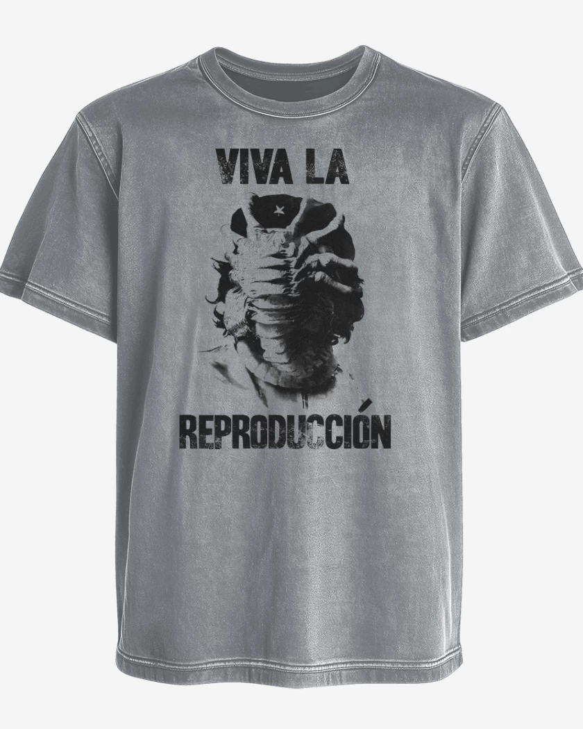 Polera desgastada Viva la Reproducción