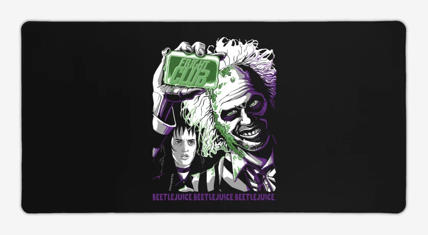 Mouse pad Gamer Negro de Fright Club
