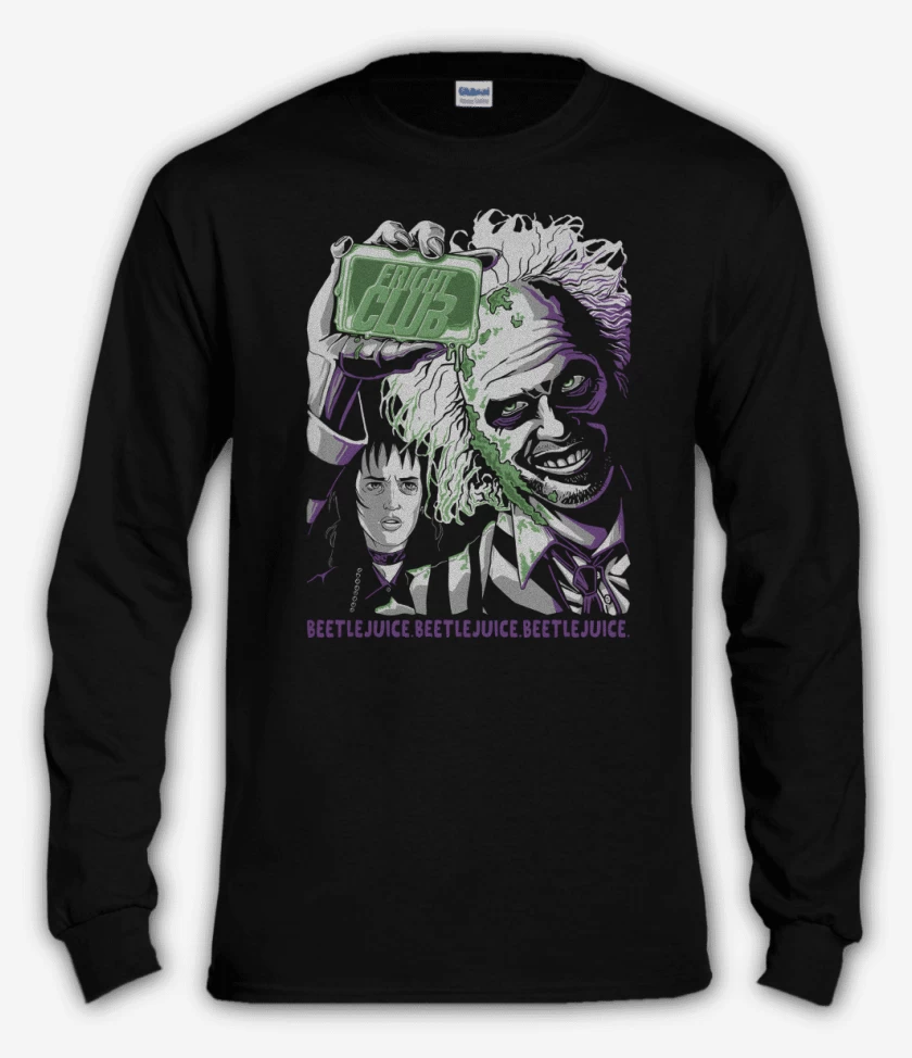 Polera manga larga Negro de Fright Club