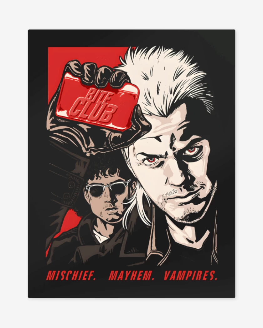 Print metalico Negro de Bite Club