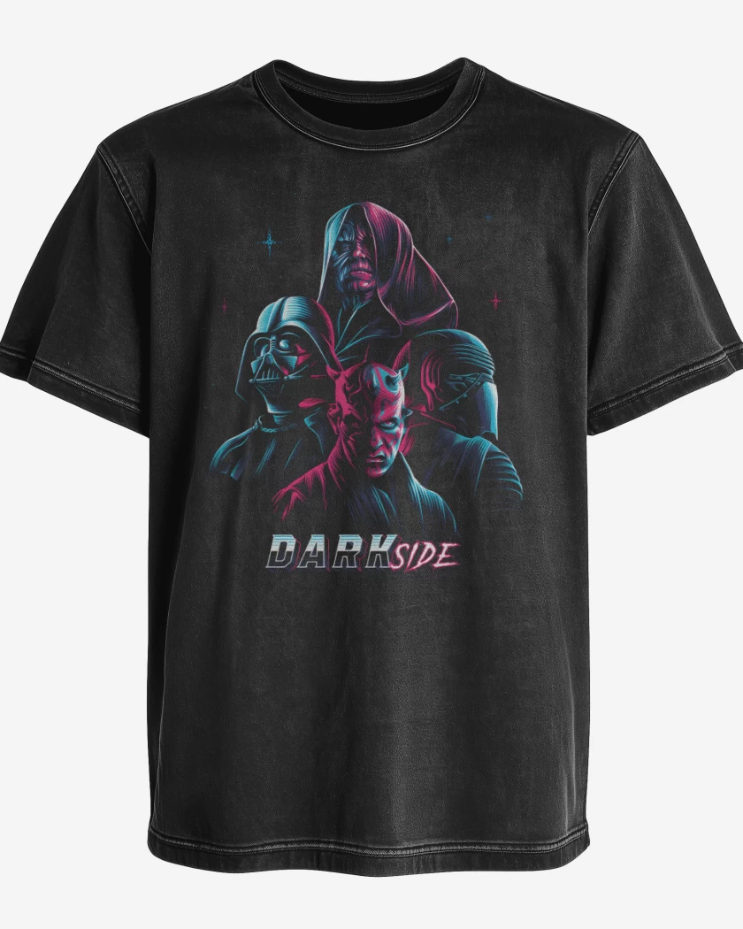 Polera desgastada Negro de DARKside