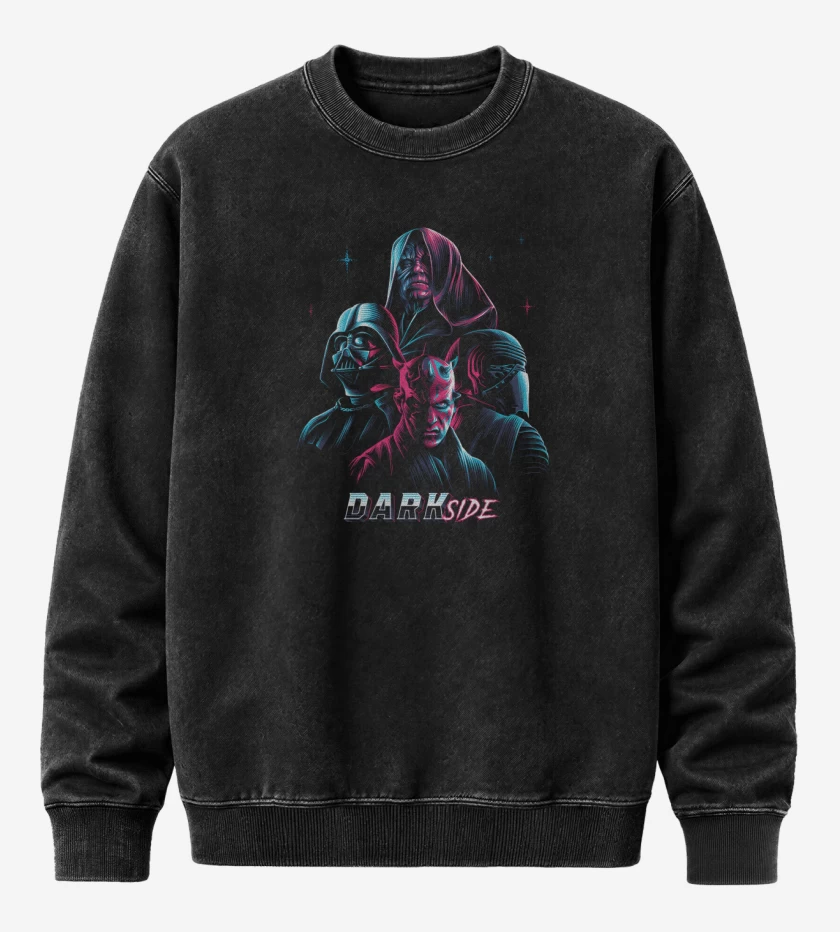 Poleron Polo Acid Wash Negro de DARKside