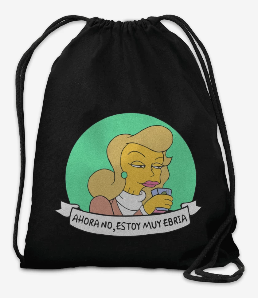 Mochila Negro de Estoy muy ebria
