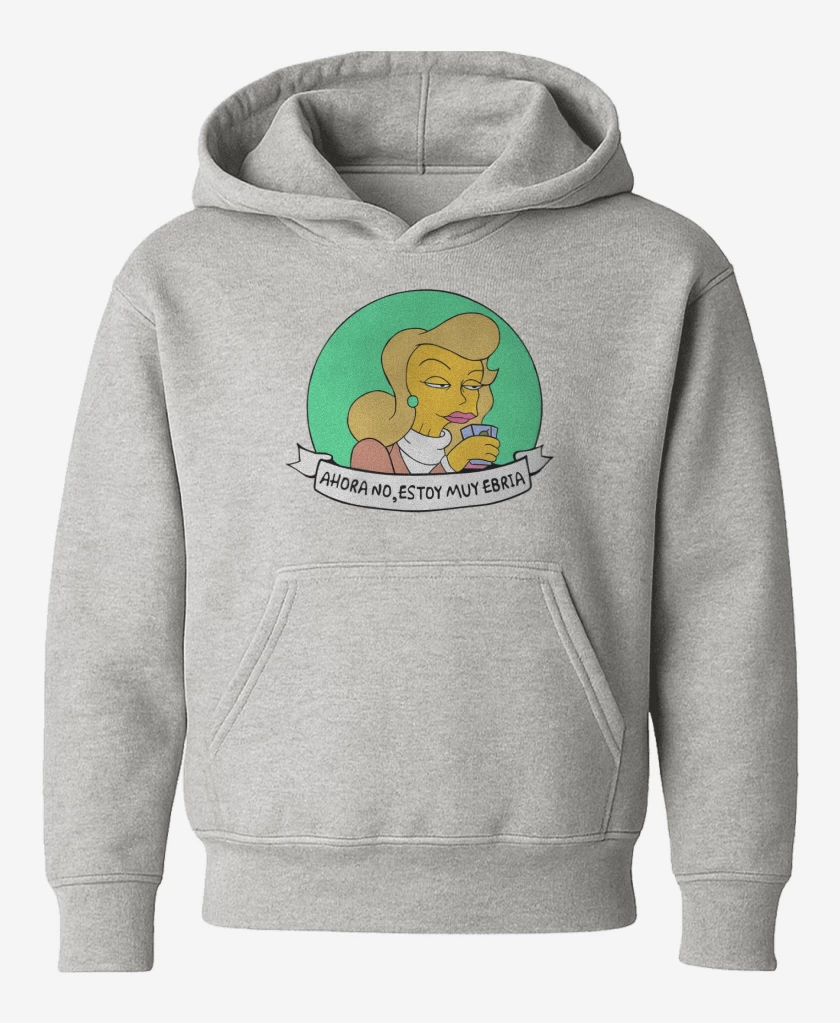 Poleron de niño Gris Melange de Estoy muy ebria