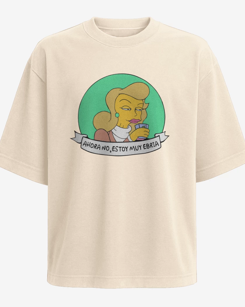 Polera Oversize Estoy muy ebria