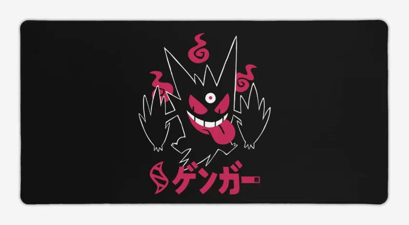 Mouse pad Gamer Negro de Mega Gengar