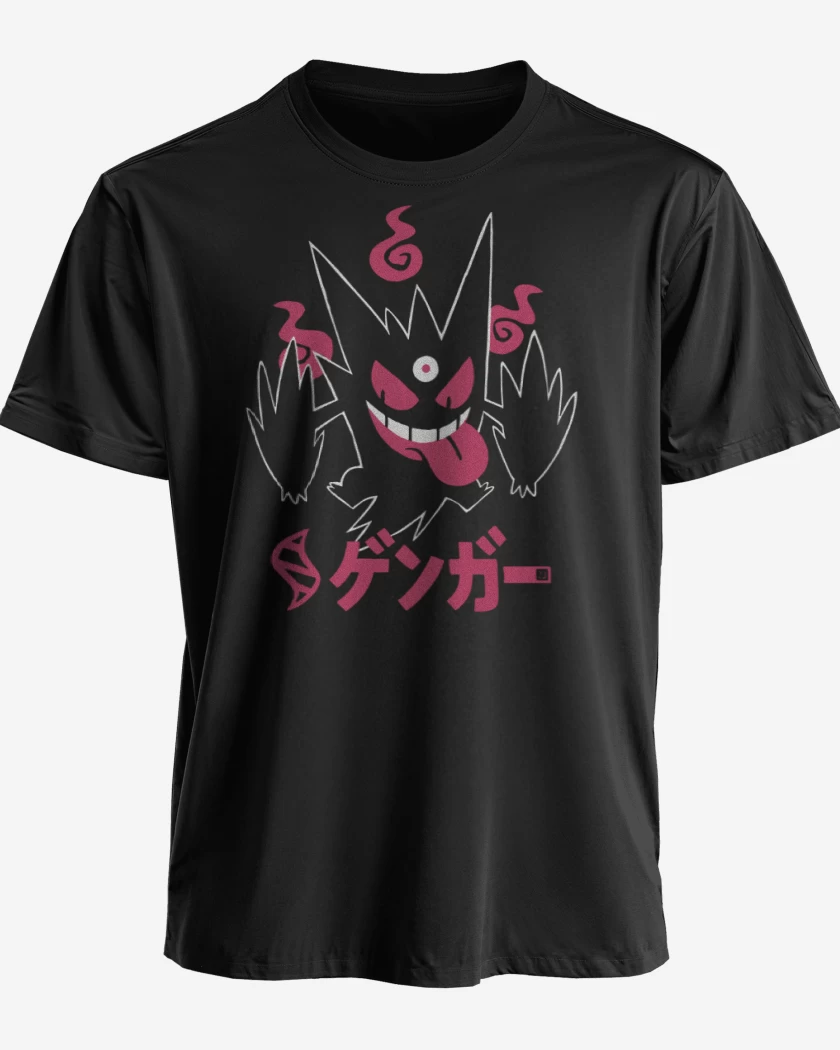 Polera premium Negro de Mega Gengar