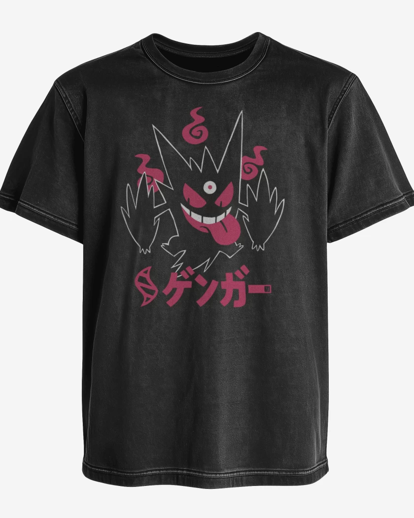 Polera desgastada Mega Gengar