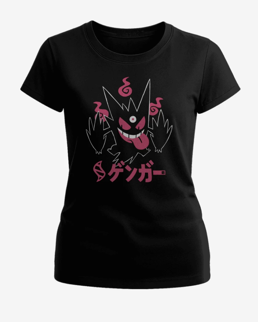 Polera de Mujer Negro de Mega Gengar