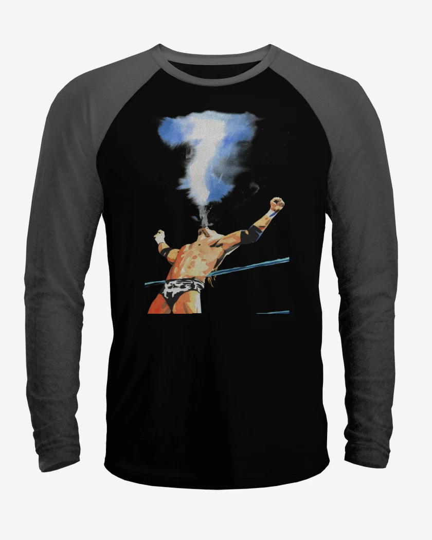 Polera Raglan Negro / Negro Heather de HHH
