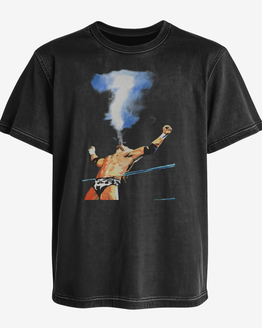Polera desgastada Negro de HHH