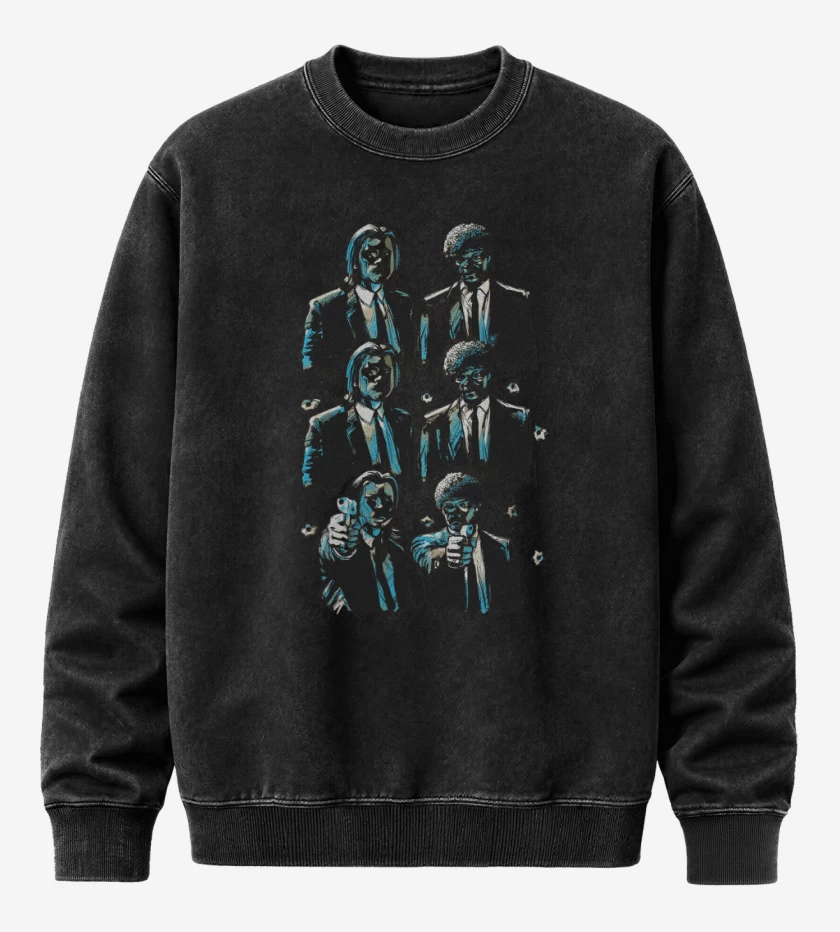Poleron Polo Acid Wash Negro de Jules and Vincent