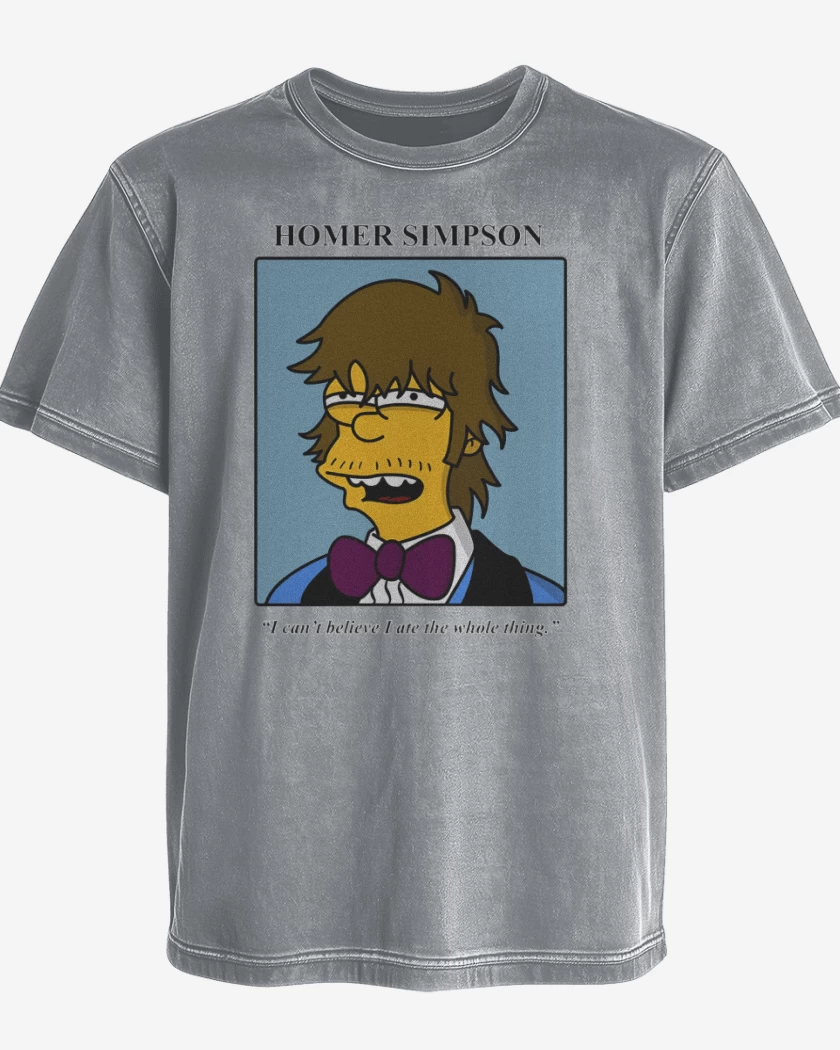 Polera desgastada Gris Melange de Muchacho guapetón