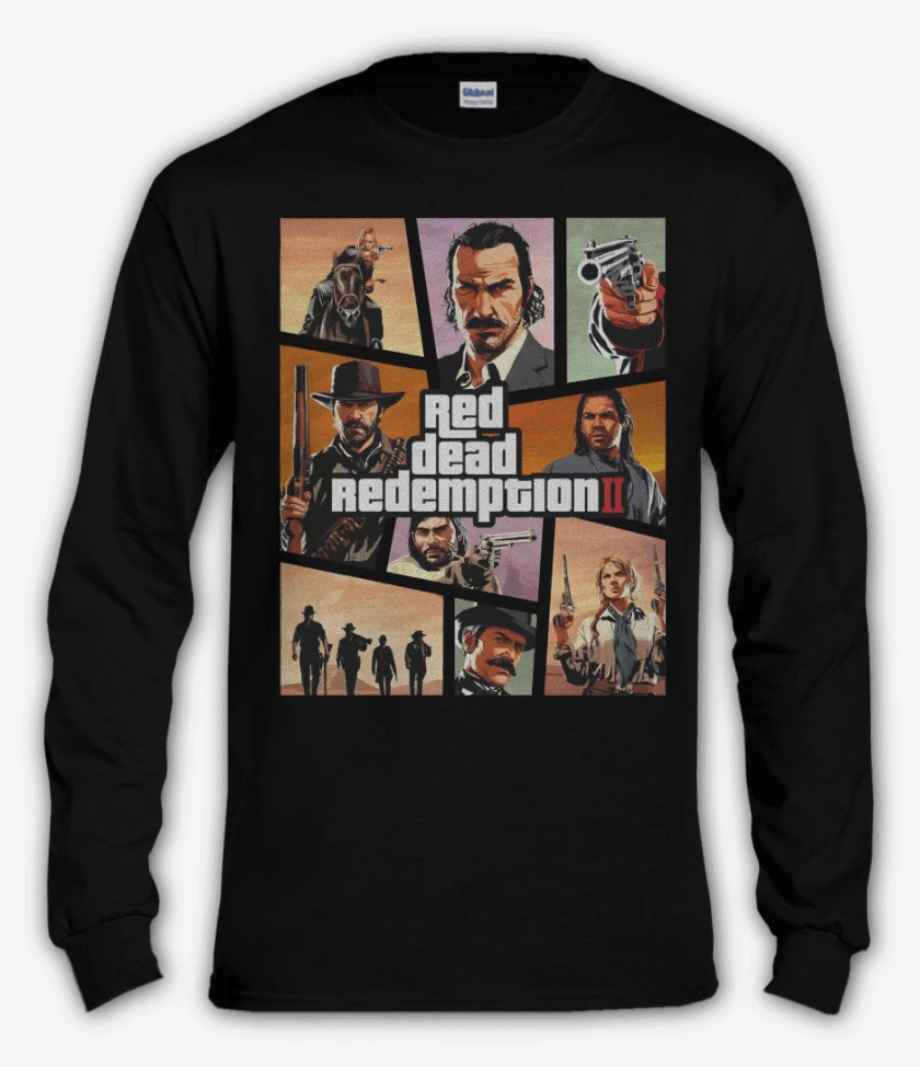Polera manga larga Negro de Red Dead Redmption II