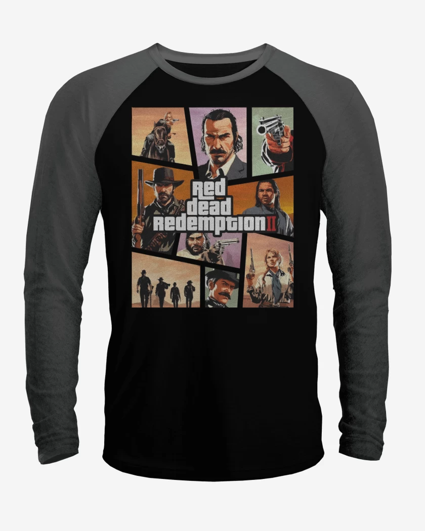 Polera Raglan Red Dead Redmption II