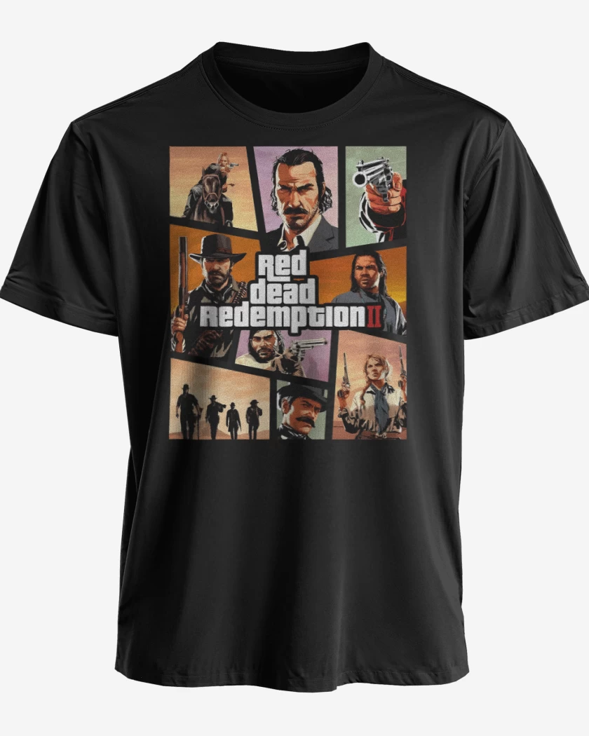 Polera premium Negro de Red Dead Redmption II
