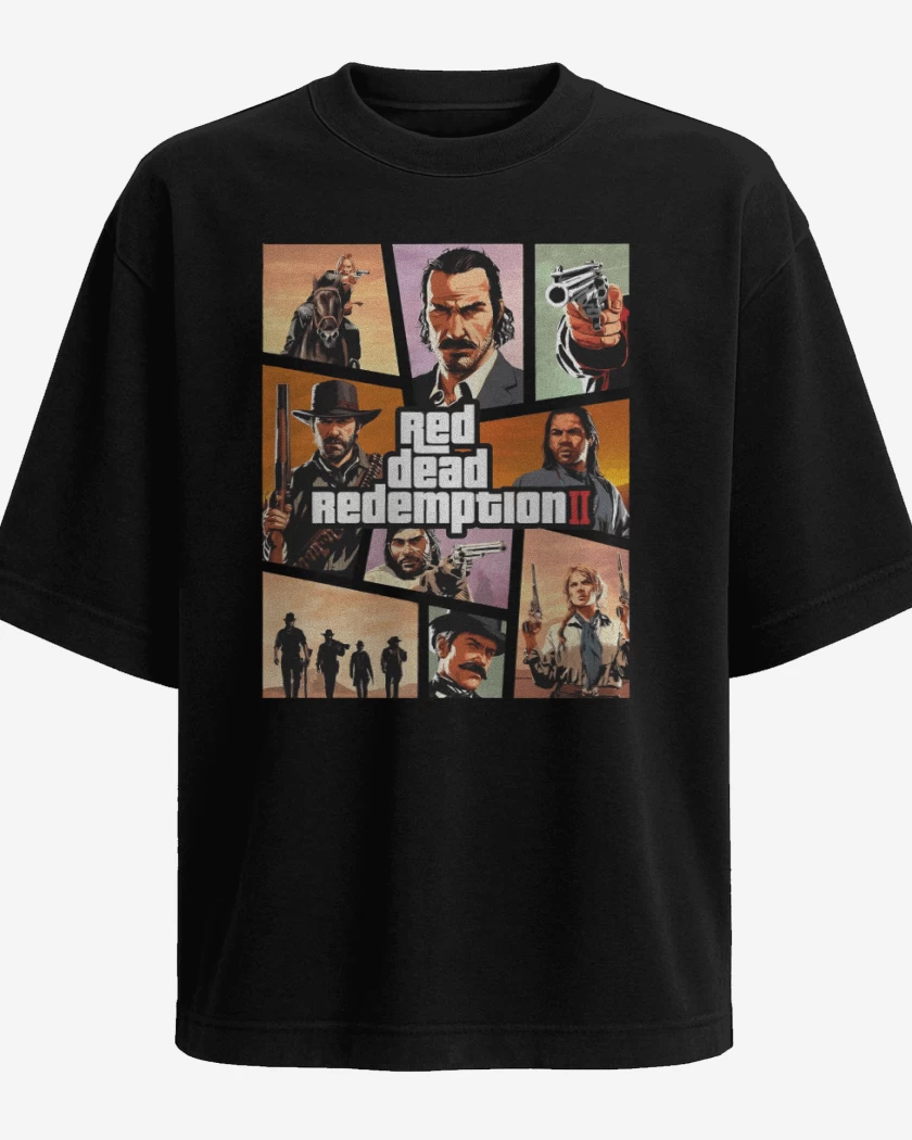 Polera Oversize Red Dead Redmption II