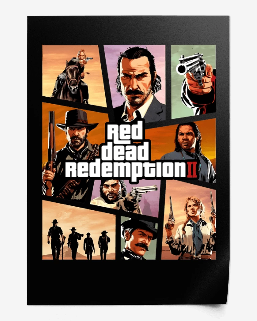 Print Negro de Red Dead Redmption II