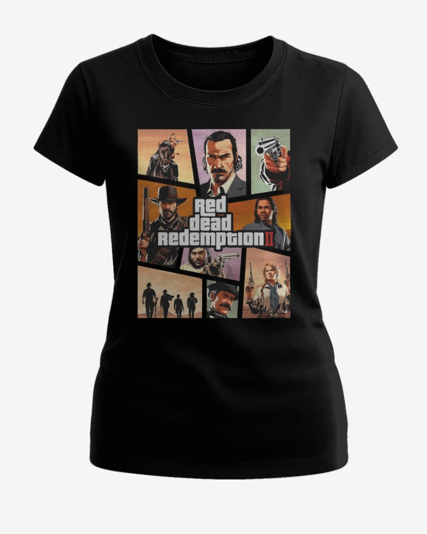 Polera de Mujer Negro de Red Dead Redmption II