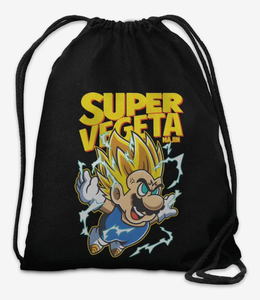 Mochila Negro de Super Majin Vegeta 