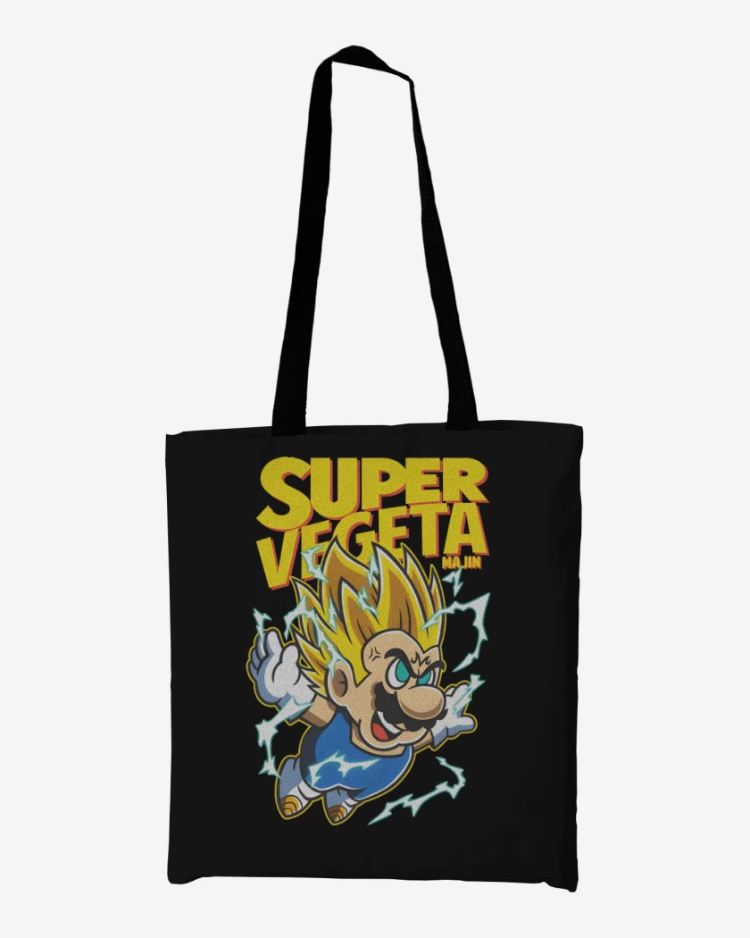 Totebag Negro de Super Majin Vegeta 