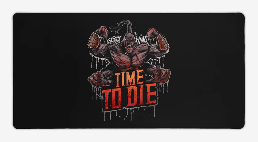 Mouse pad Gamer Negro de Time To Die
